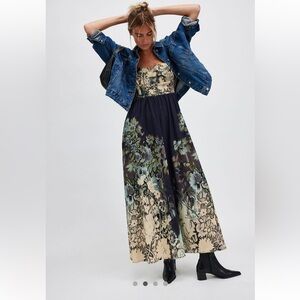 Free People Bali Westward Trails Printed Jumpsuit